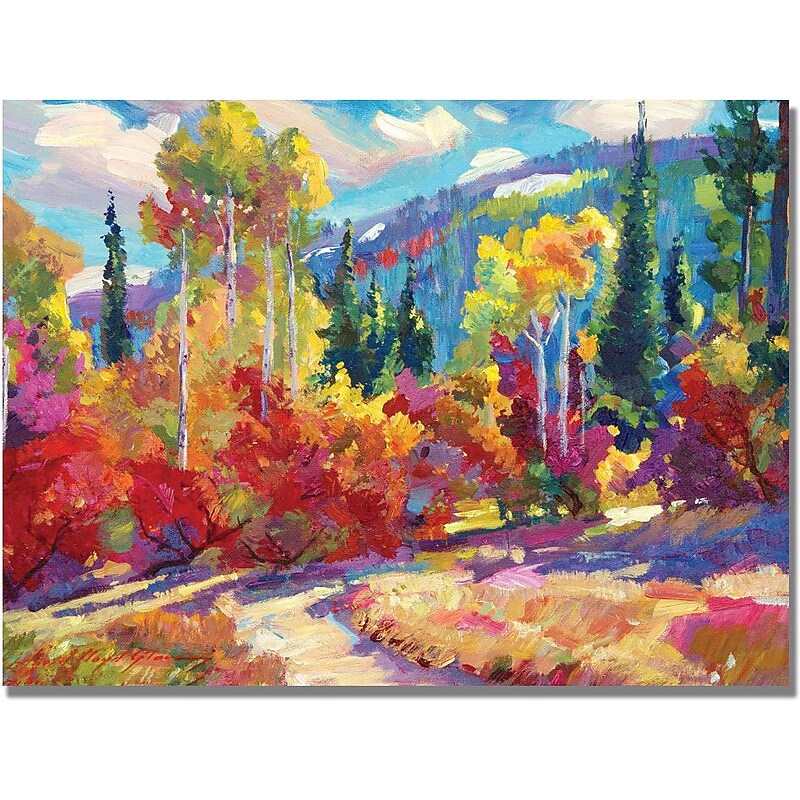 Trademark Global David Lloyd Glover "The Colors of New Hampshire" Canvas Art, 35" x 47" image 1