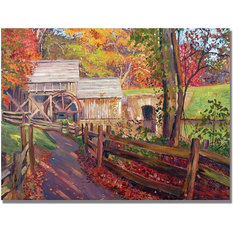Trademark Global David Lloyd Glover "Memories of Autumn" Canvas Art, 30" x 47" image 1