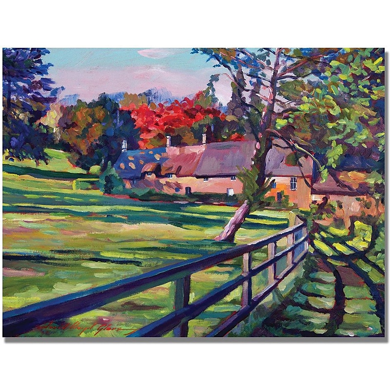 Trademark Global David Lloyd Glover "Country House" Canvas Art, 35" x 47" image 1