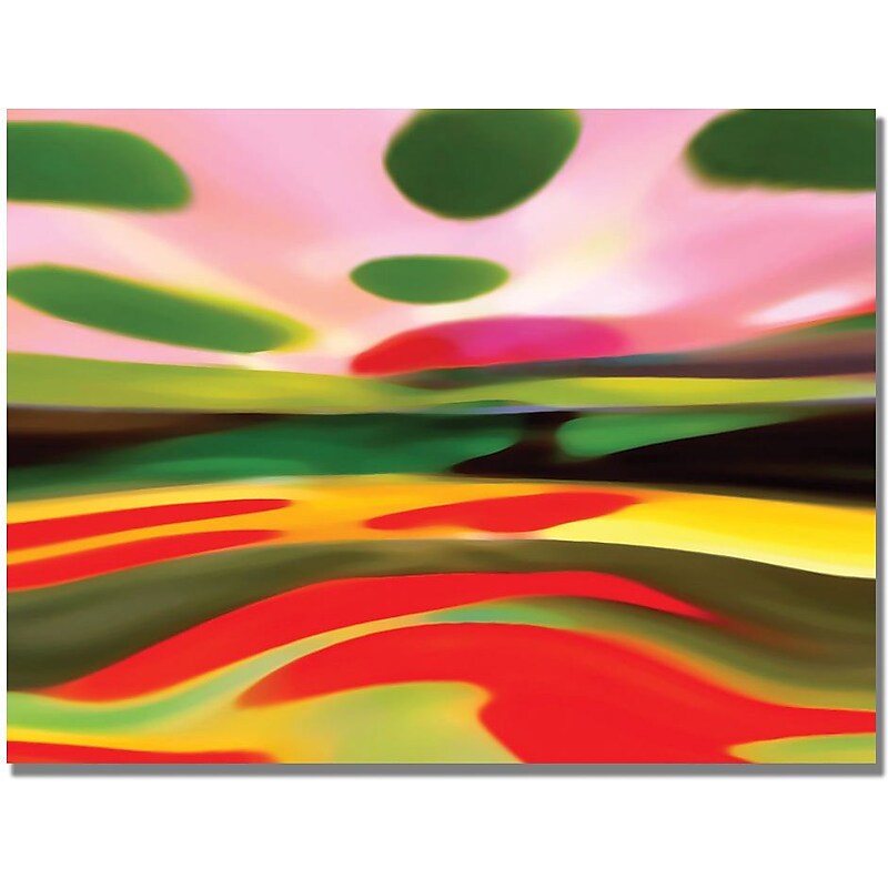 Trademark Global Amy Vangsgard "Landscape of Happiness" Canvas Art, 24" x 32" image 1