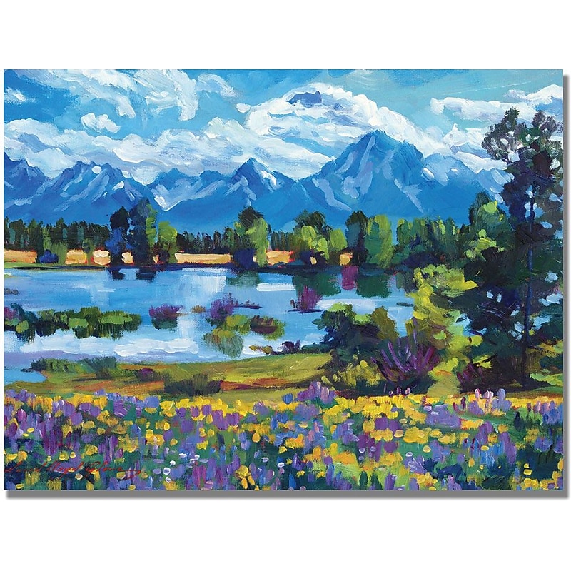 Trademark Global David Lloyd Glover "Wildflower Valley" Canvas Art, 24" x 32" image 1