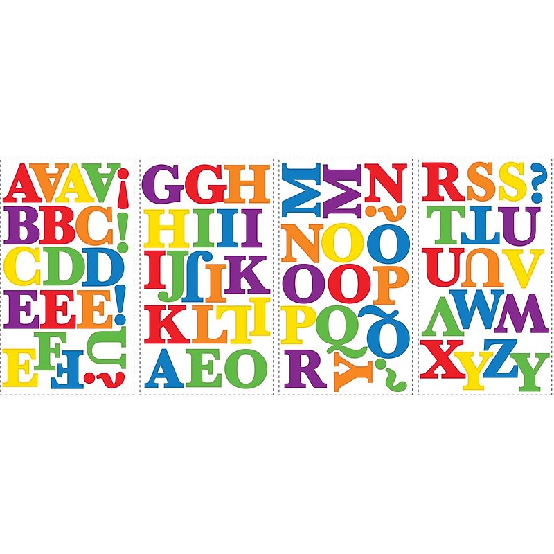RoomMates® Express Yourself Colorful Alphabet Peel and Stick Wall Decal, 10" x 18" image 1