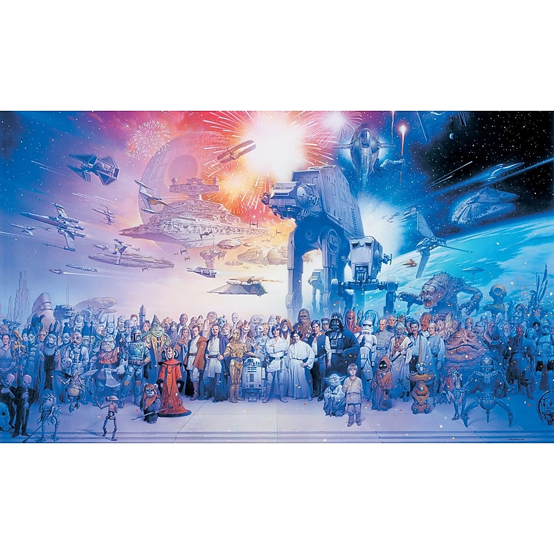 RoomMates® Star Wars™ Saga Chair Rail Prepasted Wall Mural, 6 ft H x 10 1/2 ft W image 1