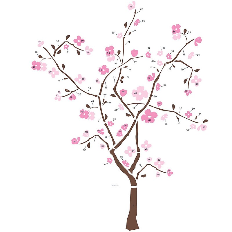 RoomMates® Spring Blossom Tree Peel and Stick Giant Wall Decal, 18" x 40" image 1