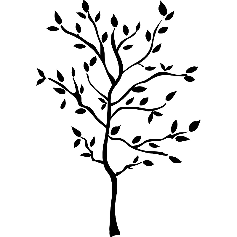 RoomMates® Tree Branches Peel and Stick Wall Decal, 18" x 40", 9" x 40" image 1