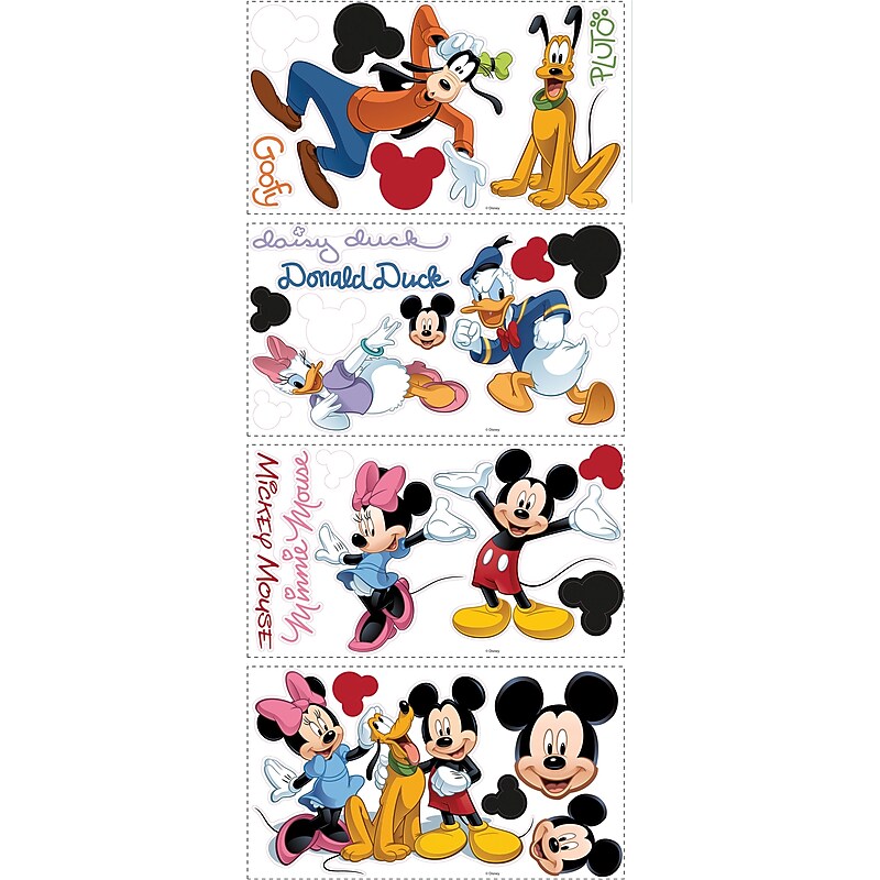 RoomMates® Mickey and Friends Peel and Stick Wall Decal, 10" x 18" image 1