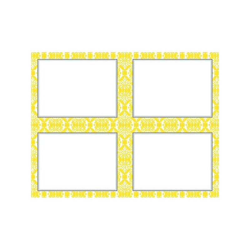 Great Papers® Fresh Slate Damask 4-up Postcards, 80/Pack (2012141PK2) image 1