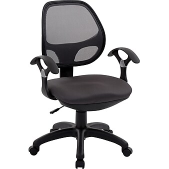 Techni Mobili Mid-Back Mesh Task Chair, Black