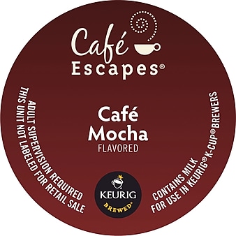 Café Escapes® Café Mocha Coffee, Keurig® K-Cup® Pods, 96/Carton (68037)