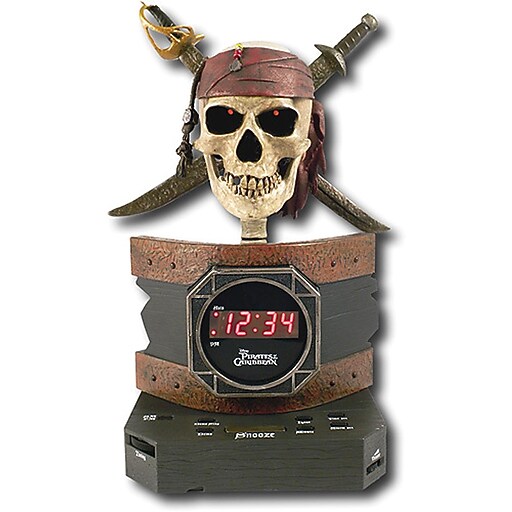 Disney PC300ACR Pirates Of The Caribbean Alarm Clock Radio Multi Color 