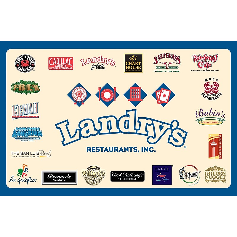 Landry's Brand Gift Card $50 (Email Delivery) image 1