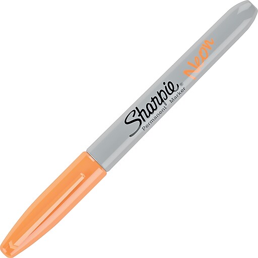 Sharpie Neon Permanent Marker - Fine Point - Orange