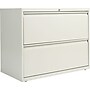 Alera 2-Drawer Mobile Lateral File Cabinet, Letter/Legal Size, Lockable, 28.375"H x 36"W x 19.25"D, Light Gray (ALELF3629LG)~#|#~s0615282_sc7