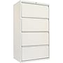 Alera 4-Drawer Mobile Lateral File Cabinet, Letter/Legal Size, Lockable, 53.25"H x 30"W x 19.25"D, Light Gray (ALELF3054LG)~#|#~s0615285_sc7