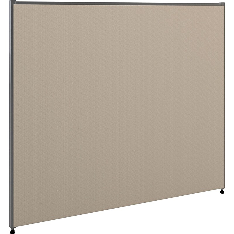 HON Verse Panel, 48"W x 42"H, Light Gray Finish, Gray Fabric (BSXP4248GYGY) image 1