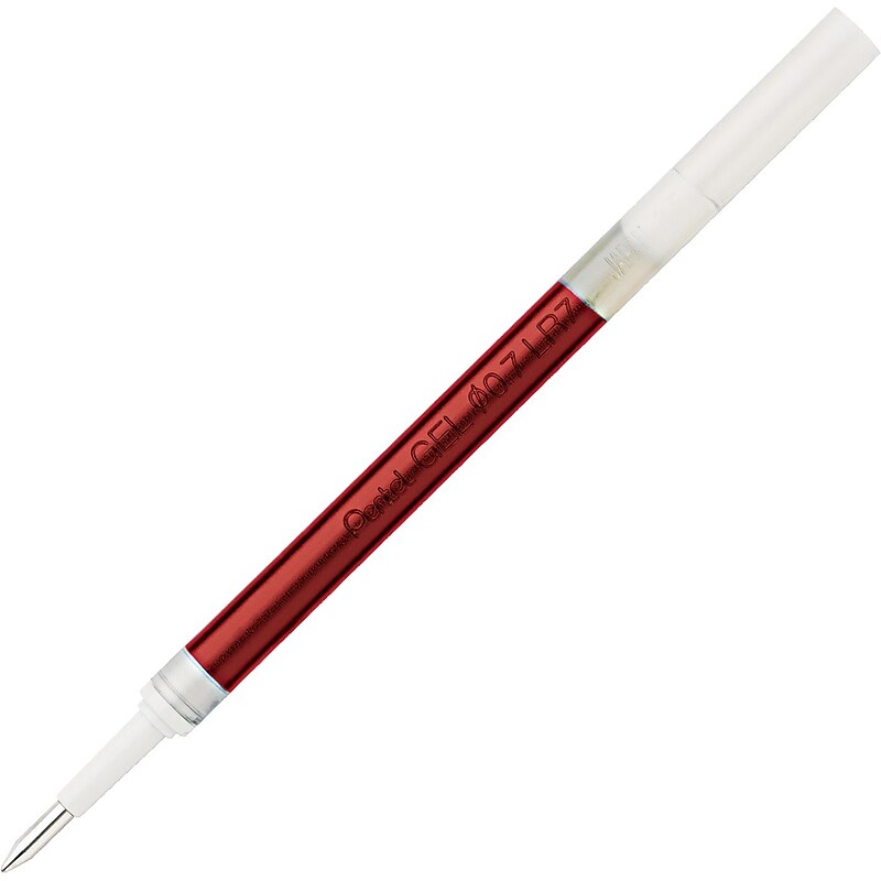 Pentel Energel Gel Pen Refill, Medium Point, Red Ink (PENLR7B) image 1