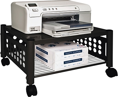 Vertiflex Metal Mobile Printer Stand with Lockable Wheels, Black (VF52009) Sansujyuku sansujyuku.com