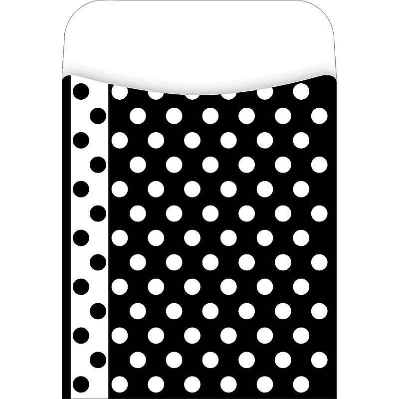 Barker Creek Dots Library Pockets, 5.125" x 3.5", 30/Pack (LL1213) image 1