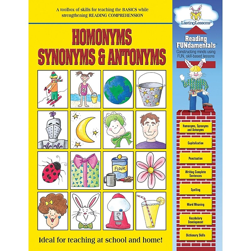 Barker Creek Homophones, Synonyms & Antonyms Grammar Activity Book (LL1600) image 1
