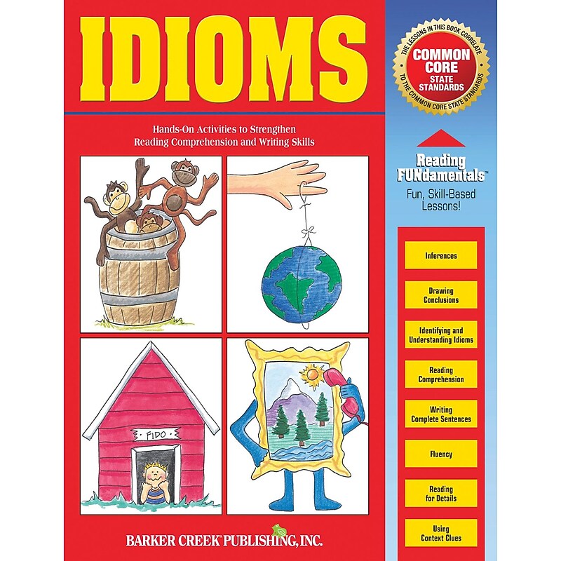 Barker Creek Idioms Grammar Activity Book (LL1607) image 1