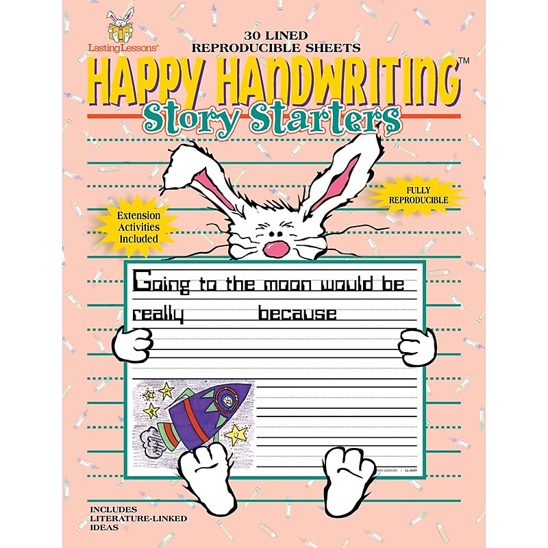Barker Creek Happy Handwriting Story Starters Workbook (LL604) image 1