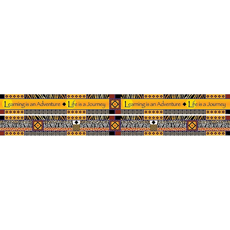 Barker Creek Double-Sided Border with Quote, 35" x 3", Africa, 12/Pack (LL943) image 1