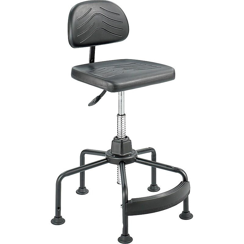 Safco Task Master Polyurethane Industrial/Shop Chair, Black (5117) image 1