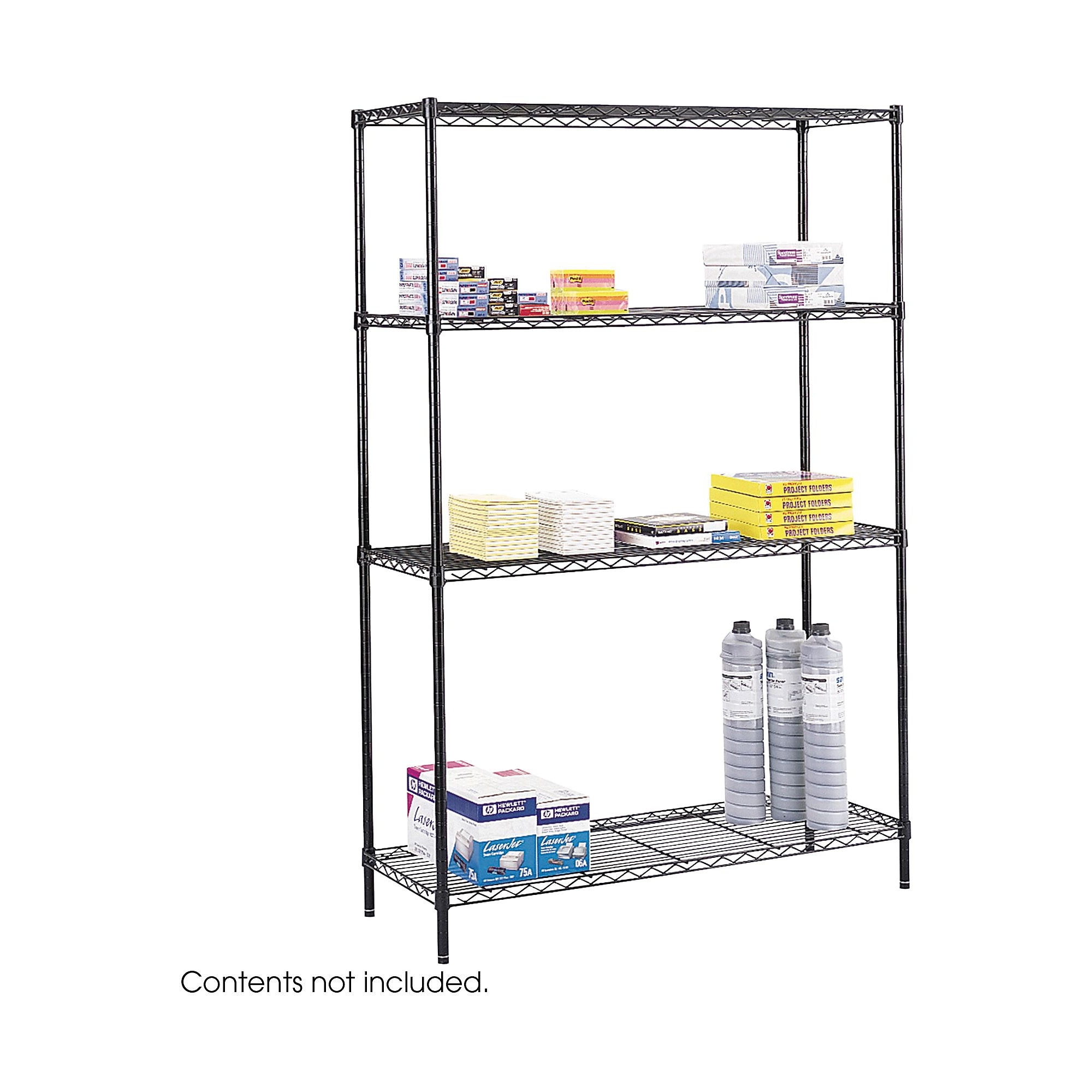 Safco Commercial 2-Shelf Wire Unit, 48″, Black (5241BL) Sansujyuku sansujyuku.com