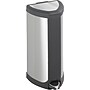 Safco Stainless Steel Step Trash Can, 4 Gallon, Black (9685SS)~#|#~s0622348_sc7
