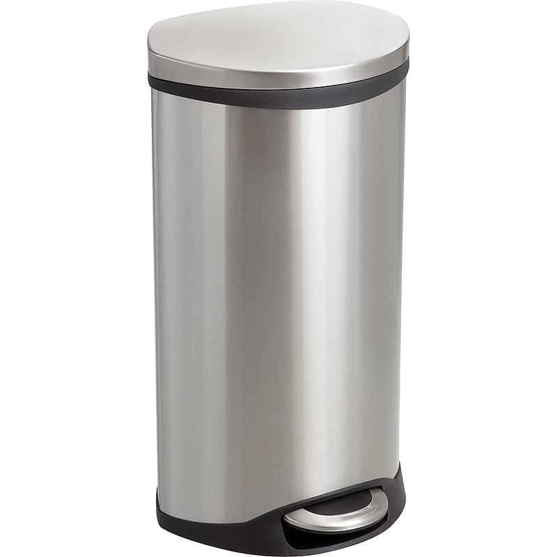Safco Step-On Receptacle, Gallon SS