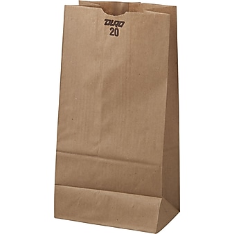 Boardwalk® Kraft Paper Bag, 40 lb., 16 1/8" H x 8 1/4" W x 5 5/16" D