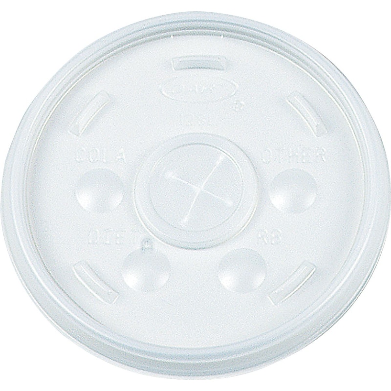 Dart® Straw Slot Foam Cup Lids, 32 oz., Translucent, 500/Carton (32SL) image 1