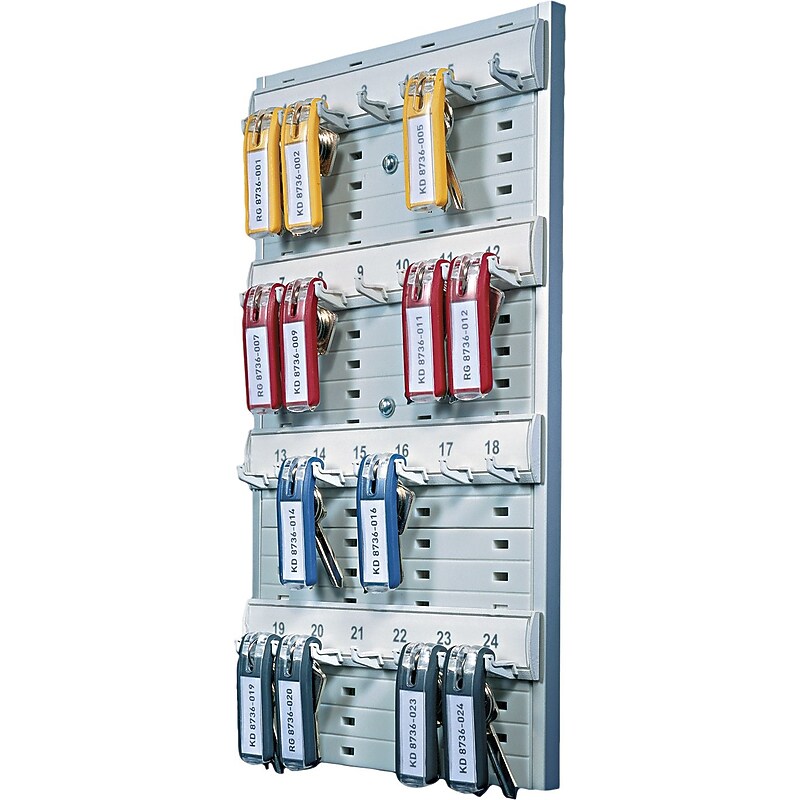 Durable Office Products Key Rack, 14 1/8" H x 8 3/8" W x 1 3/8" D image 1