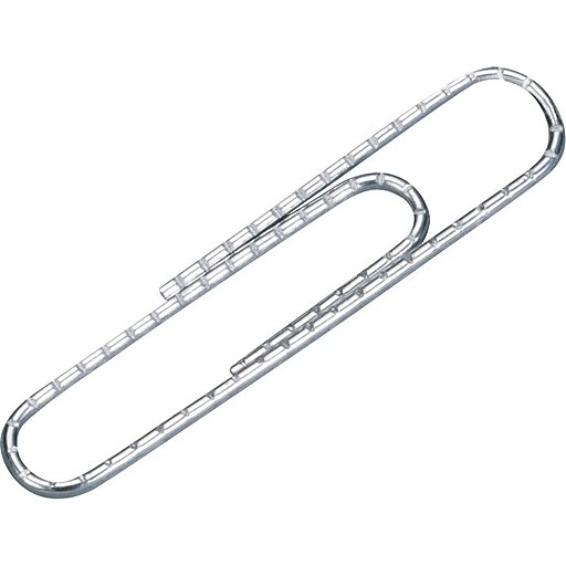 ACCO Economy Jumbo Paper Clips, Silver Finish, 100/Box Staples