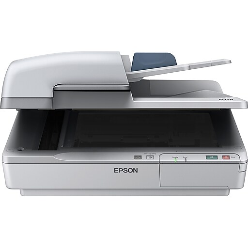 Epson WorkForce DS7500 B11B205321 Desktop Scanner, Gray Staples
