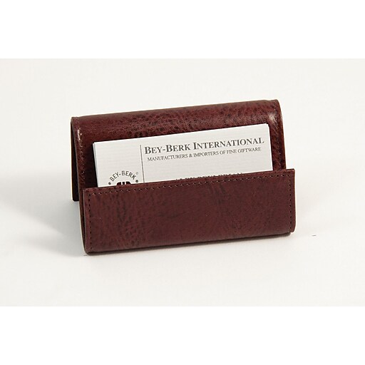 Shop Staples For Bey Berk Leather Business Card Holder Tan