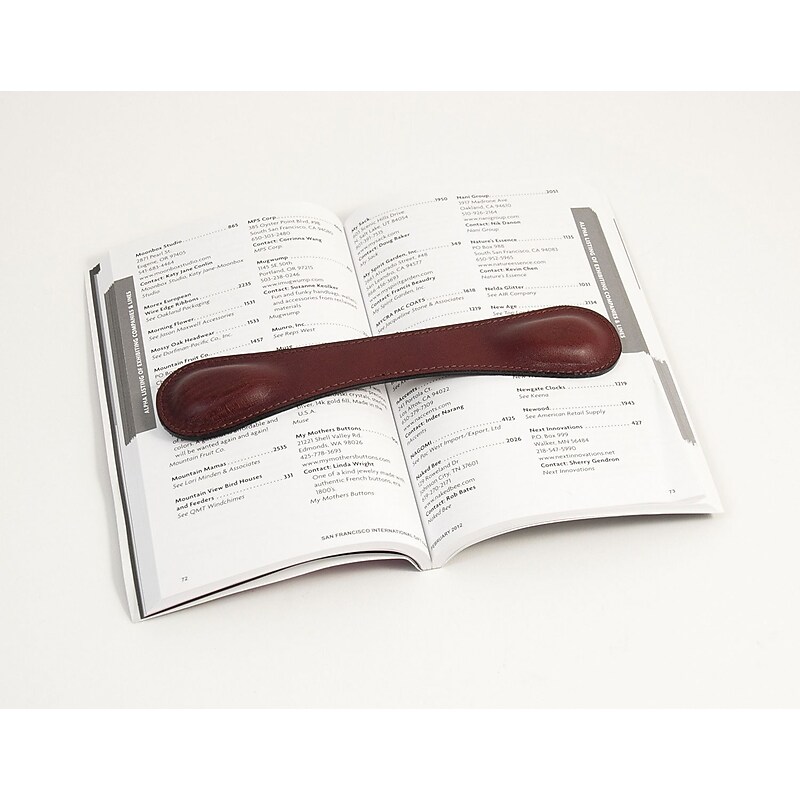 Bey-Berk Leather Book Weight, Tan (D1130) image 1