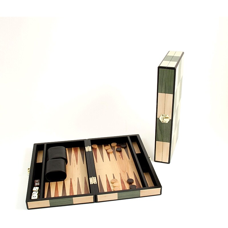 Bey-Berk G546 Backgammon Set With Birch and Olive Wood Inlay image 1