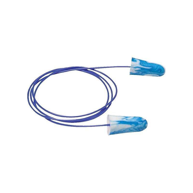 Moldex® SparkPlugs® 507-6615 Metal Detectable Corded Earplugs, 33 dB, 100/Box image 1