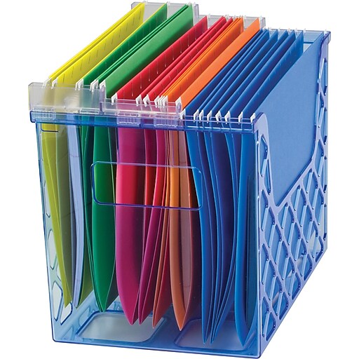 Officemate® Blue Glacier Desktop File Organizer Staples
