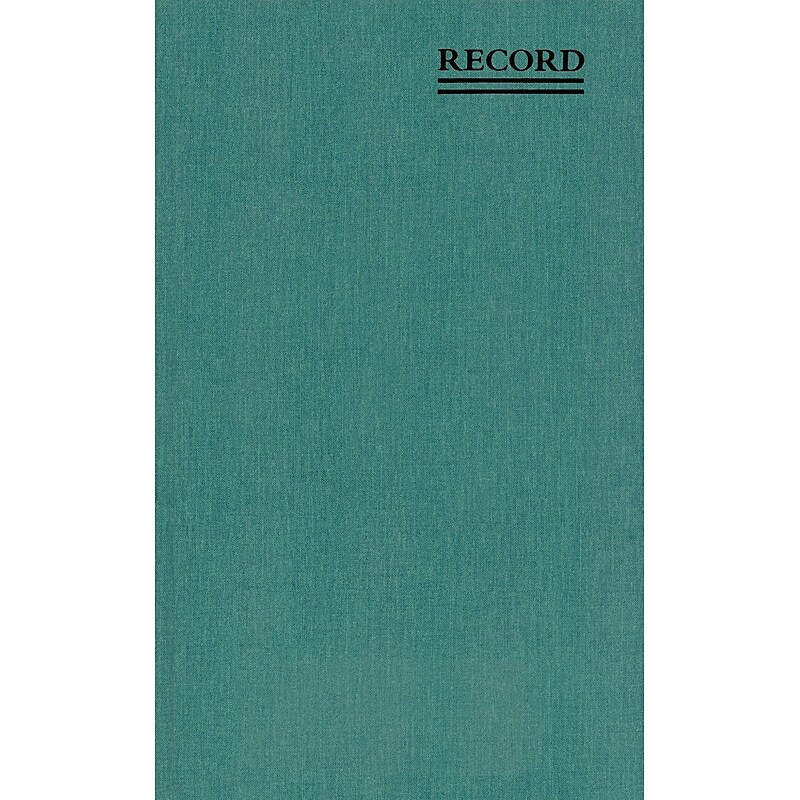 Rediform Emerald Series Record Book, 7.25" x 12.25", Green, 75 Sheets/Book (RED56111) image 1
