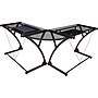 Regency Soho Computer Corner Desk, Smoked Glass (HCLG6060)~#|#~s0640351_sc7