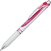 Pentel EnerGel Retractable Gel Pen, 0.7mm, Medium Point, Pink Ink (PENBL77PWP)