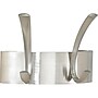 Safco® Metal Coat Rack, 2 Hook, Silver, 5"H x 7"W x 4 1/2"D~#|#~s0643199_sc7