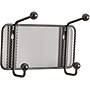 Safco Onyx 2 Hook Wall Rack, Black, Mesh (6401BL)~#|#~s0643278_sc7