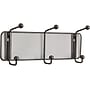 Safco Onyx Mesh Wall Rack, 3 Hook, 5 1/2"H x 14 3/4"W x 3"D, Black (6402BL)~#|#~s0643280_sc7