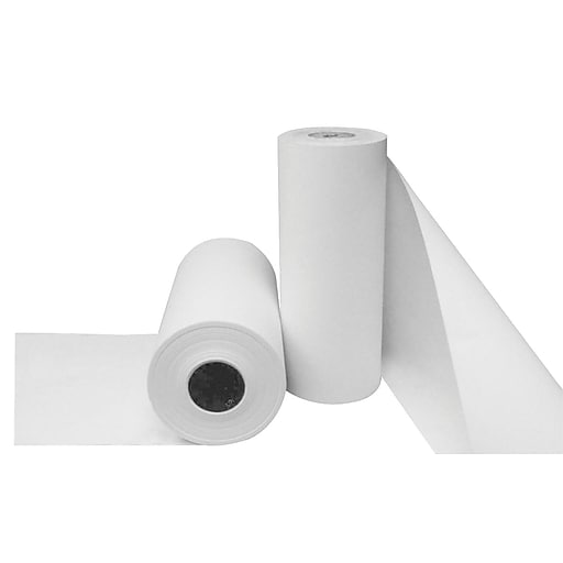Colorations White Butcher Paper Roll, 18 x 200', 40 lb. Paper Stock