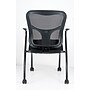 Raynor Eurotech Fabric Seat Flip Nesting Chair, with Arm, Black, 2/Carton~#|#~s0643621_sc7