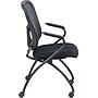 Raynor Eurotech Fabric Seat Flip Nesting Chair, with Arm, Black, 2/Carton~#|#~s0643623_sc7