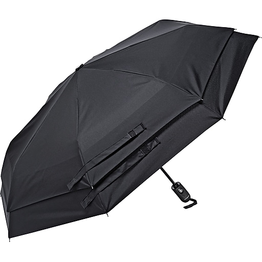 Samsonite Windguard Umbrella, Black, Automatic Open/Close Staples